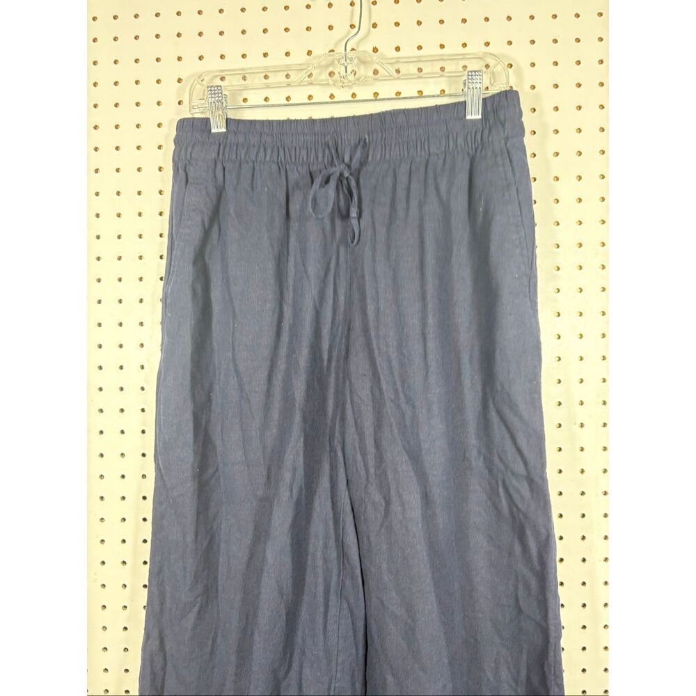 Banana Republic wide leg crop linen blend pants size M - Picture 4 of 9